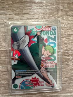 One Piece TCG Roronoa Zoro Round One Promo Card