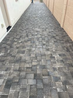 Pavers turf travertine sod irrigation system