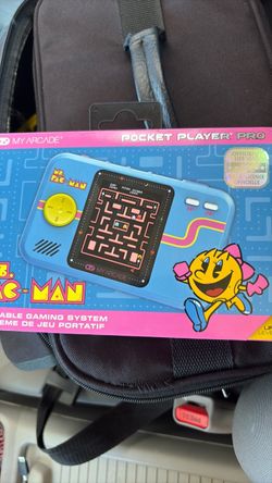New My Arcade Ms. Pac-Man Pocket Player: Portable Retro Game, 2.8" Screen