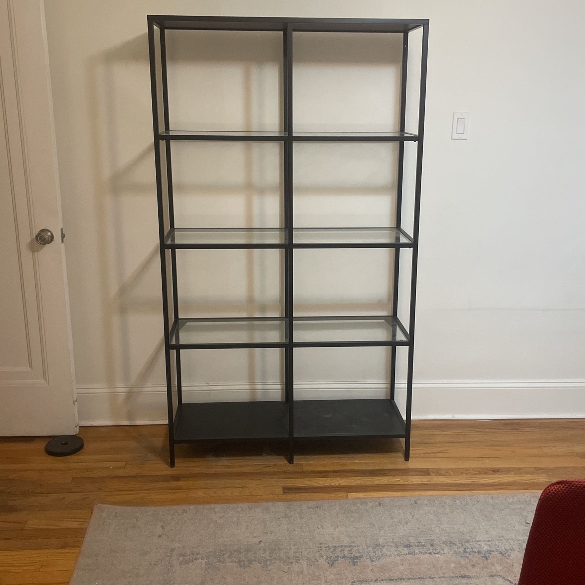 Metal And Glass Bookshelf