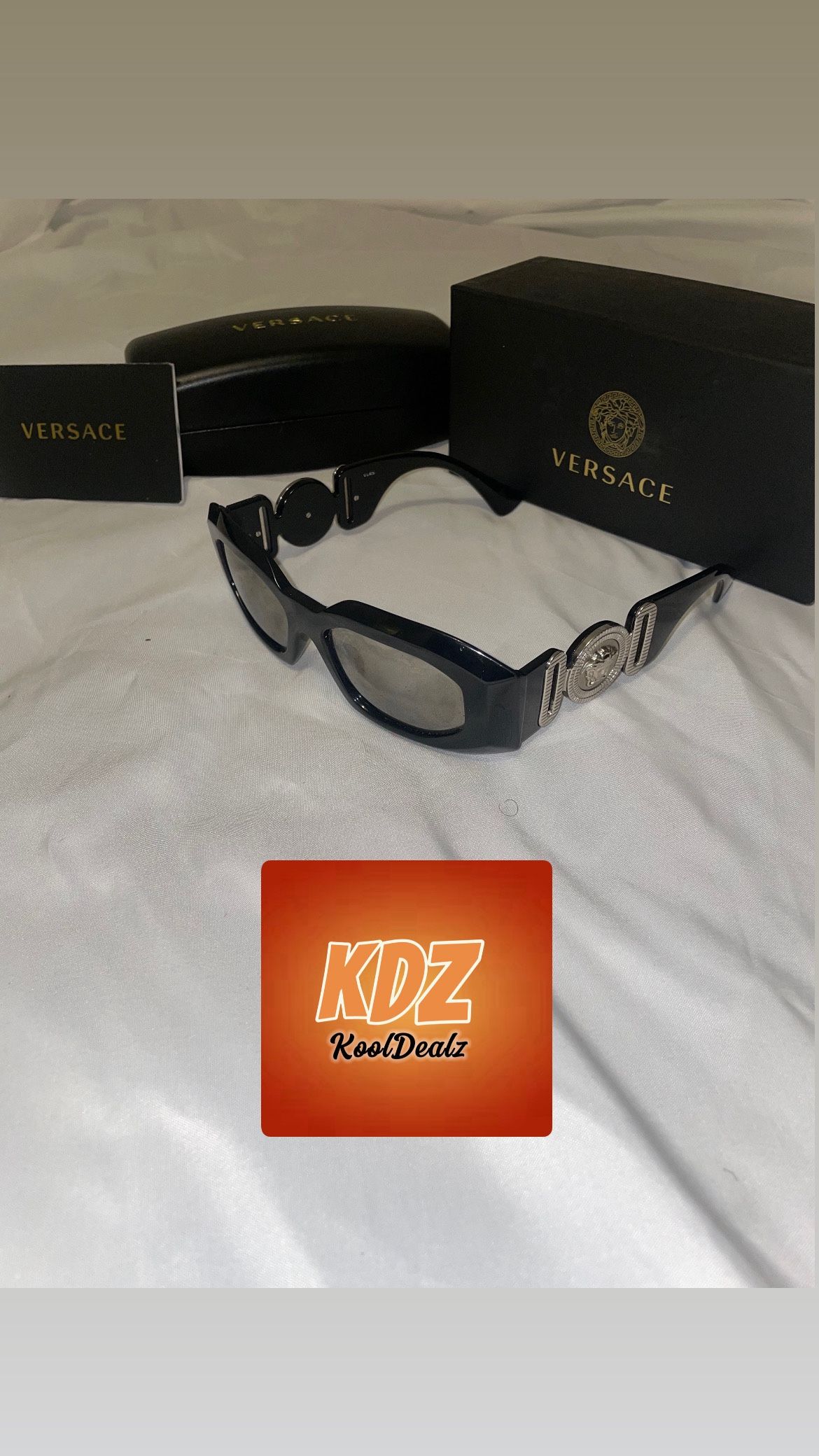 VERSACE Black Maxi Medusa Biggie Sunglasses