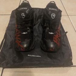 Balenciaga Runners Red Graffiti 
