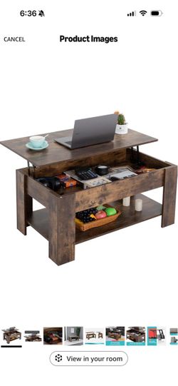 Lift Top Coffee Table with Storage