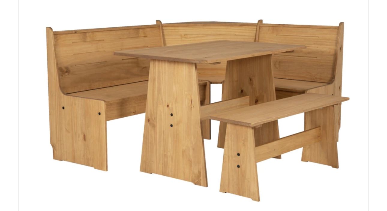 Willow Natural Corner Nook Set