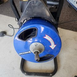 1/2 inch by 50 feet Compact Electric Drain Cleaner Drum Auger Snake (1" to 4" pipes) with Built-in GFCI