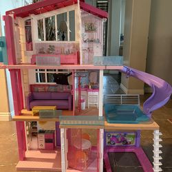 Barbie Dream House – 3 Story Dollhouse with Pool, Slide and Elevator