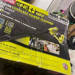 Ryobi Pressure Washer Gun 320psi New Comes With Battery And Charger 