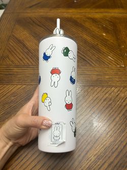 NWT Limited Miffy Stainless Tumbler with signature straw