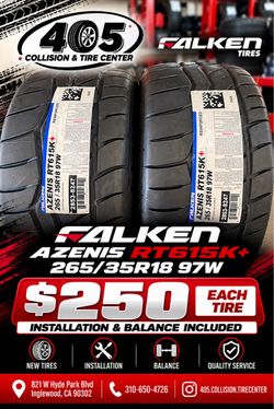 Falken Azenis RT615K+ 265/35R18 97W Tires