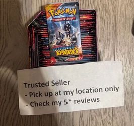 $7.75 each - Pokemon Surging Sparks Booster Pack - 10 Cards/Pack - Random Art - SEALED