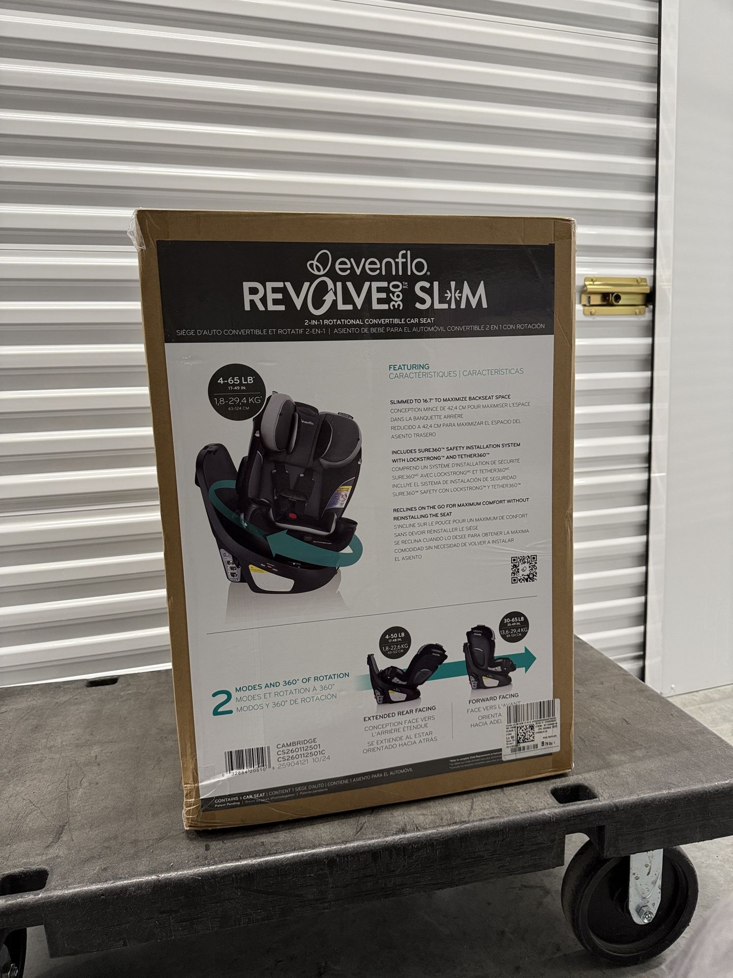 Evenflo Revolve 360 Slim 2-in-1 Rotational Car Seat - Cambridge