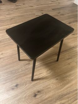 Small black side table