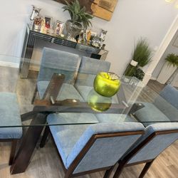 Dining Table With Six Chairs