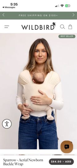 Wildbird Aerial Newborn Buckle Wrap