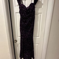 Dark purple prom dress 