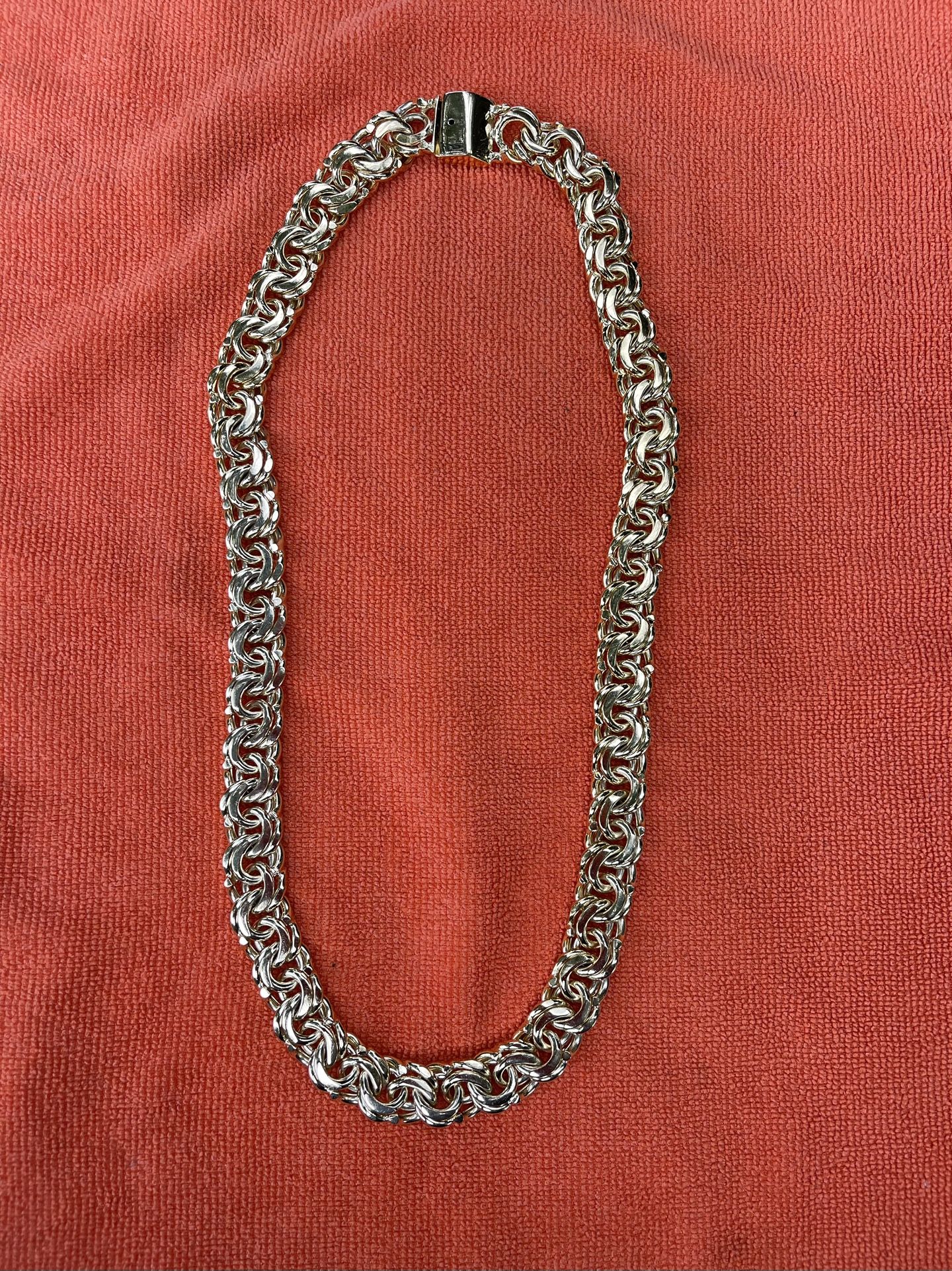 14K Yellow Gold chino link necklace