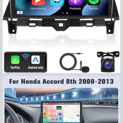 Android 13 Car Stereo for Honda Accord 2008 2009 2010 2011 2012 2013 10.1 Inch Touch Screen 2G+64G CarPlay Android Auto Car Radio Bluetooth GPS Naviga