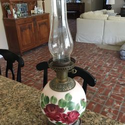 Vintage globe lamp.