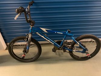 blue Schwinn Z-Force BMX bicycle