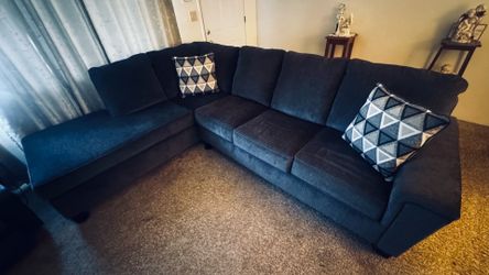 Charcoal color sectional sofa set