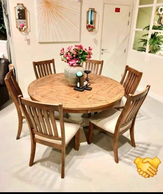 Grindleburg Pcs Round Dining Table Set Dining Table and Chairs