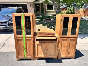 FREE Oak Entertainment Center