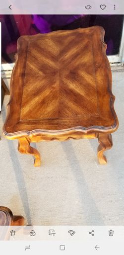2 BEAUTIFUL SIDES (ENDS) TABLES SOLID WOOD
