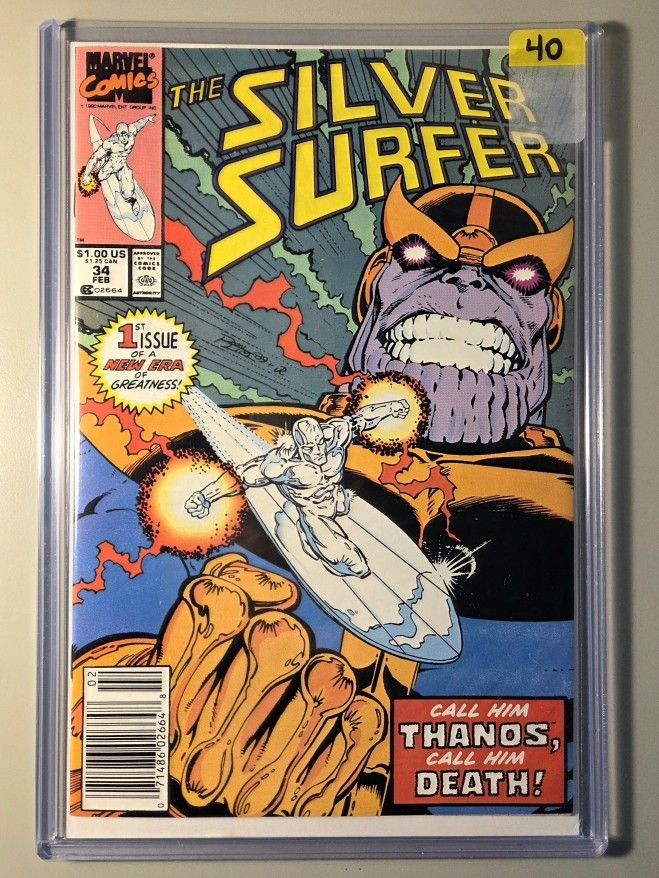 Silver Surfer Thanos Comic Book 