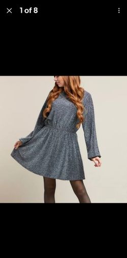 New With Tags, Silver, Grey Dress