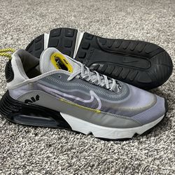 Men’s NIKE ‘Air Max 2090’ Gray / Yellow Sneakers Size US 11