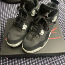 Jordan 4 Retro Black Canvas