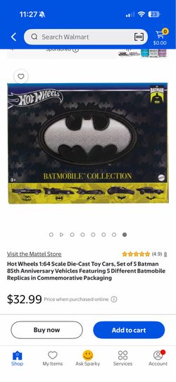Hot-Wheels Batman 85th Anniversary 5 Pack