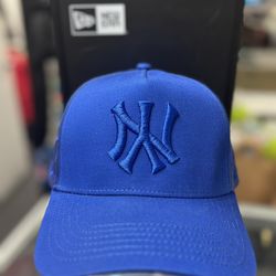 All Blue New York Yankees Trucker cap