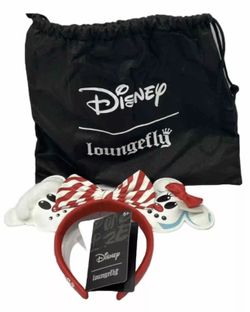Loungefly Disney Snowman Mickey and Minnie Mouse Ears Christmas Headband w/Bag