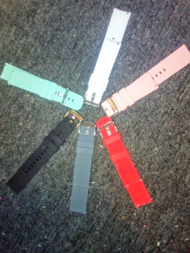 6 Piece Apple I watch Colored Bands