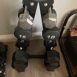 Dumbbell Stand and Dumbbells 