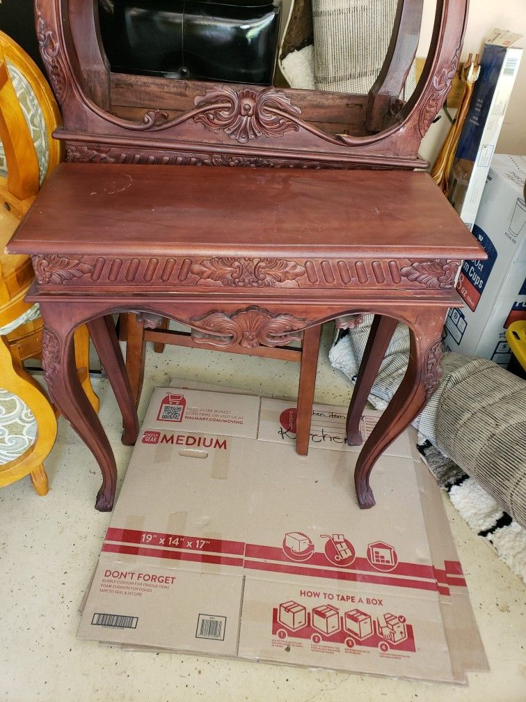 Wood Carved Tables