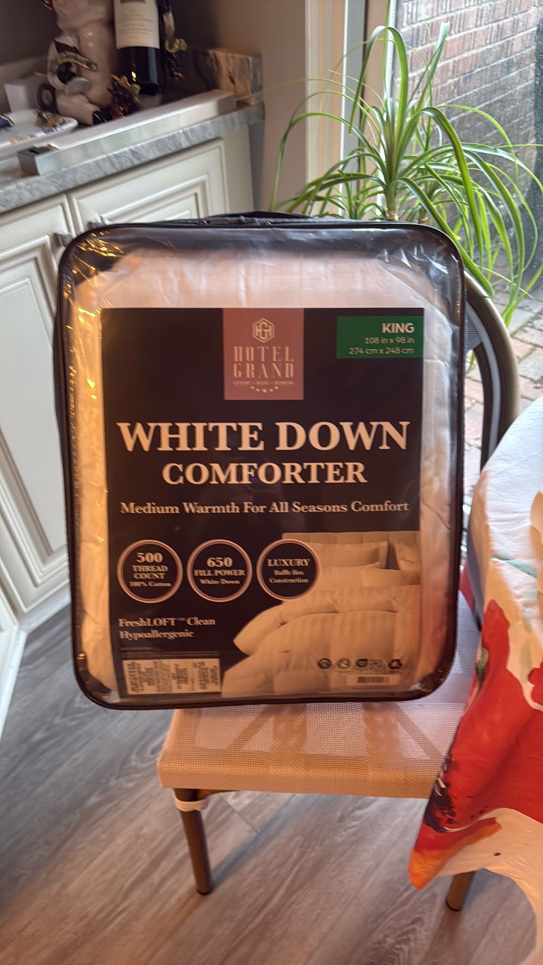 White down comforter