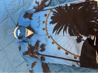 PURPLE BRAND x Blue Sky Inn Hawaiian Button-Up Shirt
