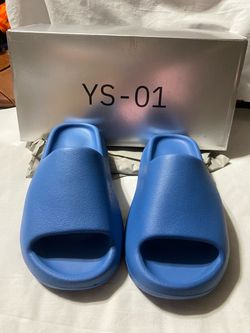 Adidas Yeezy Slide Azure Blue Men Size 4