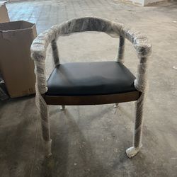 Century Modern Faux Leather Chair