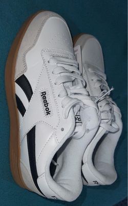 Reebok White Low-Top Sneakers with Gum Sole