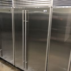 Sub Zero 42” Stainless Steel Built In Side By Side Refrigerator 