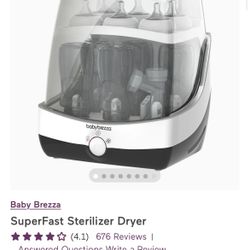 Baby Brezza SuperFast Sterilizer Dryer