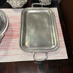 6 Serving Dishes - Mexican Pewter - Bundle Sale $40