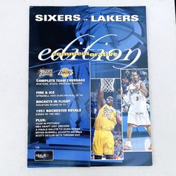 2001 NBA FINALS SIXERS VS LAKERS Commemorative Edition Magazine