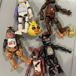 Five Nights At Freddys Light Up Figures Chocolate Bonnie Chica Spring Trap FNAF