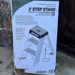 New 3 Step Stand Heavy Duty Ladder Commercial 