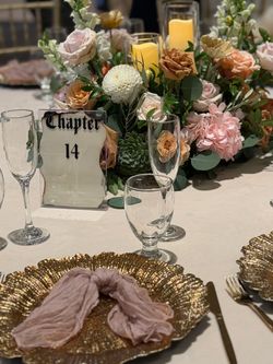 Acrylic photo frame . Table numbers