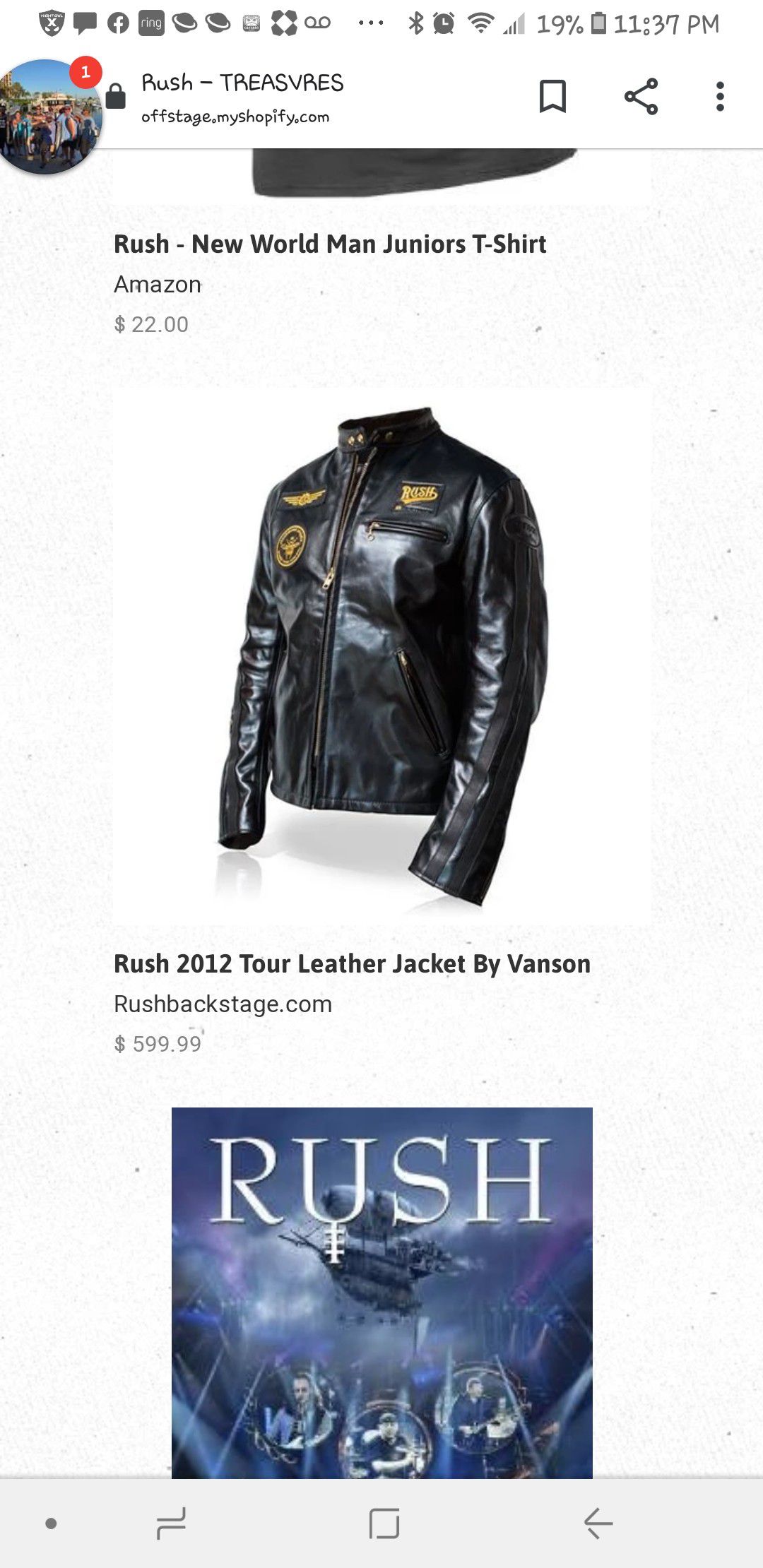 Vanson Rush Heavy Leather Jacket